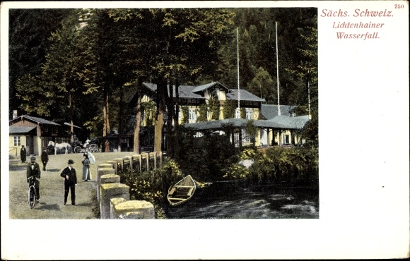 PC Lichtenhain Sebnitz in Saxony, Lichtenhain waterfall, inn