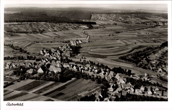 Postcard Zaberfeld in Württemberg, aerial photograph