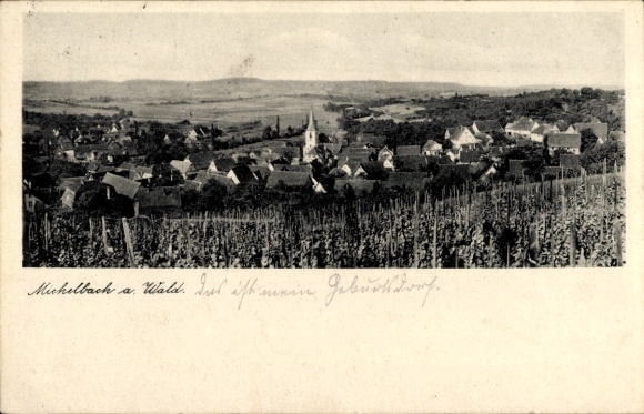 Postcard Michelbach am Wald Öhringen in the Hohenlohekreis Württemberg, general view