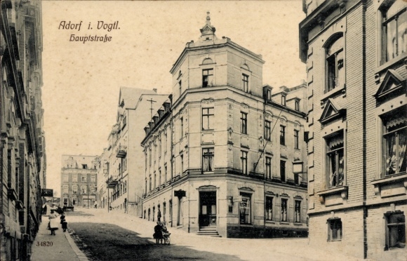 Ak Adorf im Vogtland, Hauptstraße