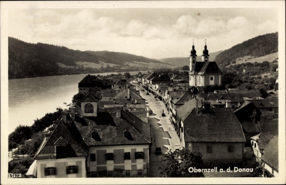 PC Obernzell on the Danube Lower Bavaria, total view