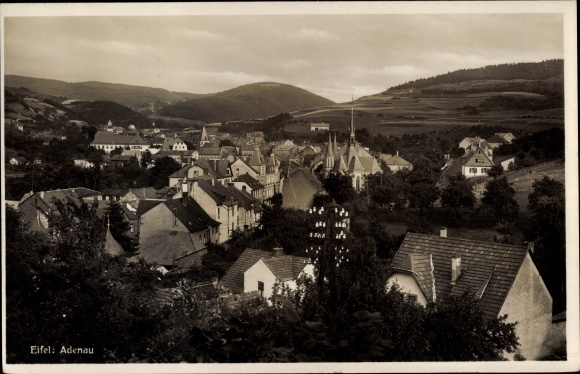 PC Adenau in the Eifel, total view of the village