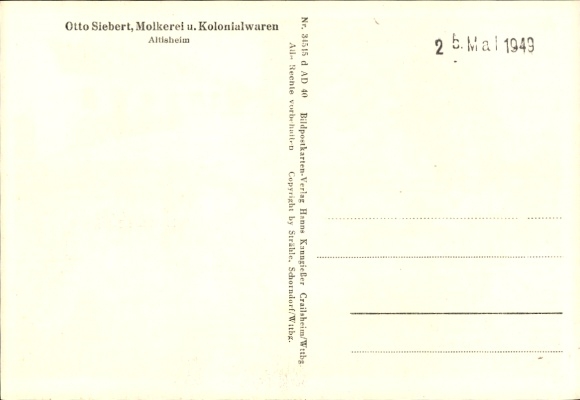 Postcard Altisheim Kaisheim in Swabia Bavaria, aerial photograph