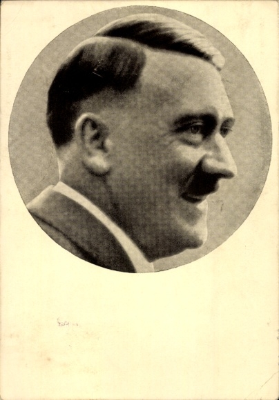 Postcard Führer and Reich Chancellor Adolf Hitler, Men of the Time 91