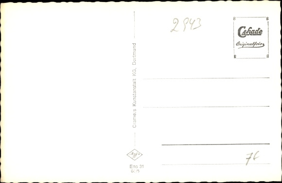 Postcard Esens Ostfriesland, settlement Hayungshauser Straße