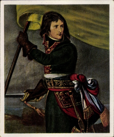 Collector's picture The greats of world history Group 5 No. 102 Napoleon I as a general, painting large