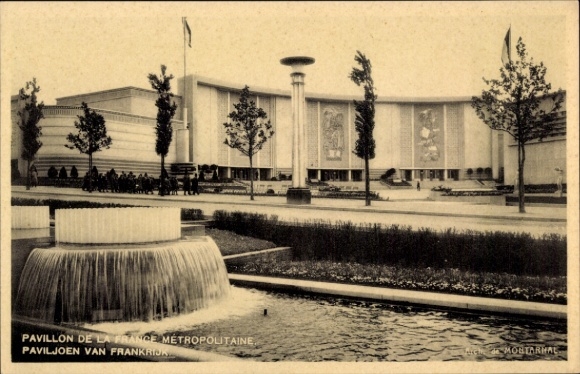 Ak Bruxelles Brüssel, Ausstellung 1935, Weltausstellung, Pavillon de la France Métropolitaine