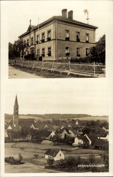 Photo Postcard Pfeffenhausen in Lower Bavaria, view of the town