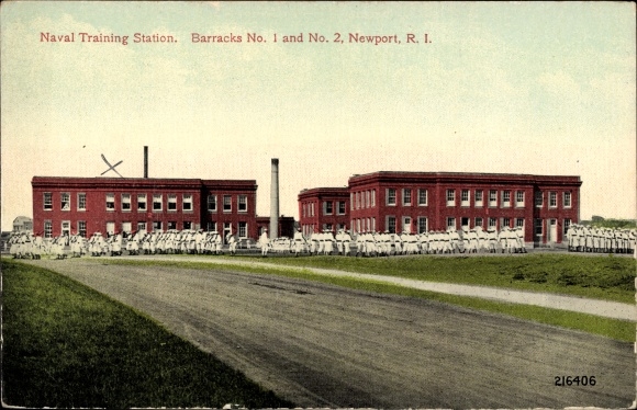 Ak Newport Rhode Island USA, Naval Training Station, kazerne 1 en 2