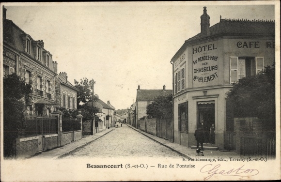 Ak Bessancourt Val d’Oise, Rue de Pontoise