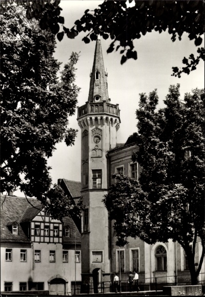 Postcard Kirchberg Sachsen, town hall