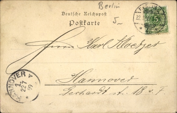 Postcard Berlin Steglitz Lichterfelde, Barracks