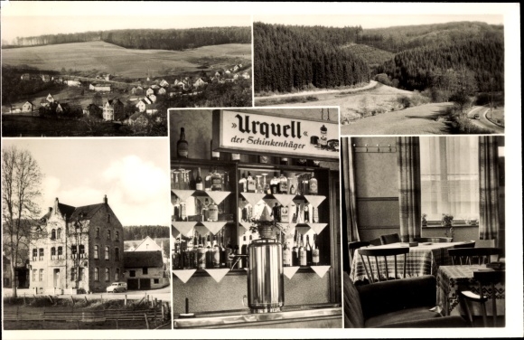 Postcard Kausen in the Westerwald, inn and pension for the cool reason