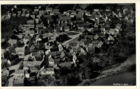 Ak Staffel Limburg an der Lahn Hessen, Fliegeraufnahme