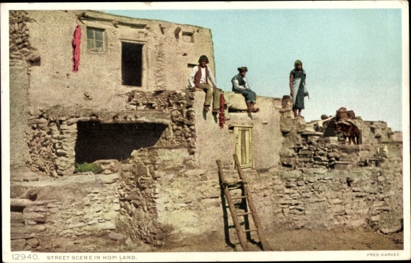 Ak Arizona USA, Pueblo, Hopi Indianer