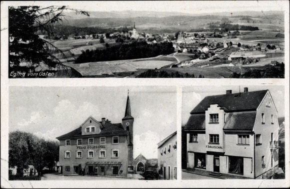 Ak Eging am See in het Donauwoudgebied van Neder-Beieren, algemeen beeld, perceel