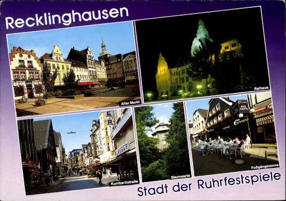 9 old PCs Recklinghausen in Westphalia, various views