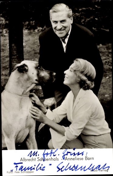 Ak Schauspieler Albrecht Schoenhals und Anneliese Born, Autogramm