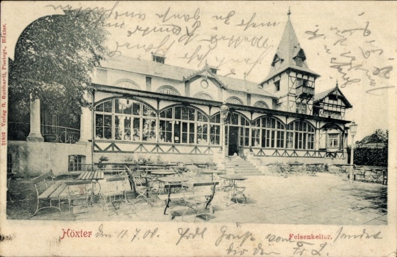 Ak Höxter an der Weser, Felsenkeller