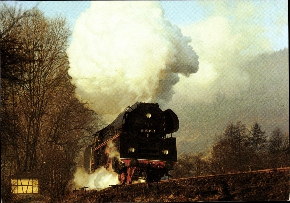 PC Uhlstädt Kirchhasel an der Saale, railway locomotive 01 1531, P3004, 1986