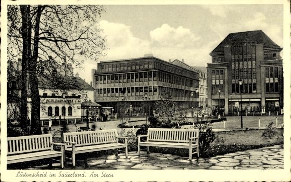 Ak Lüdenscheid im Märkischen Kreis, Partie am Stern, Park