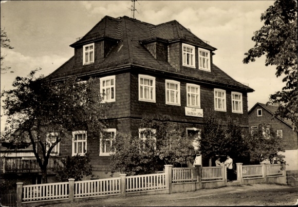 Ak Wickersdorf Saalfelder Höhe Saalfeld an der Saale Thüringen, Café Saalfelder Höhe, 6801 WIC...