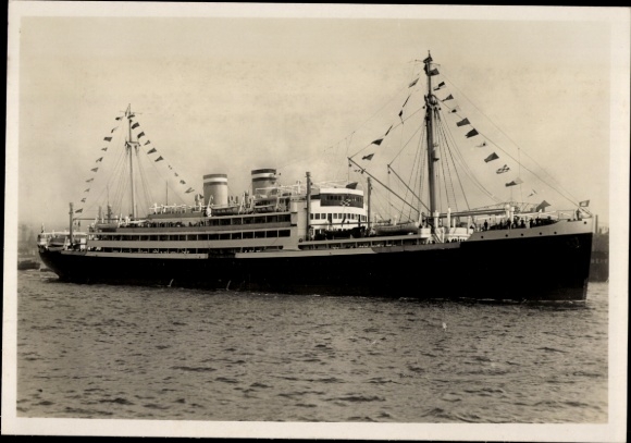 Postcard Motor Ship Orinoco, HAPAG