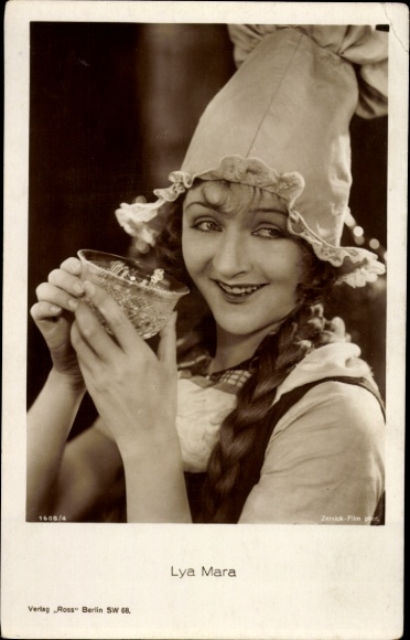 Postcard Actress Lya Mara, Portrait, Ross Verlag 1608/4