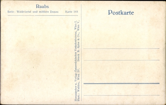 Postcard Raabs an der Thaya in Lower Austria, Burg