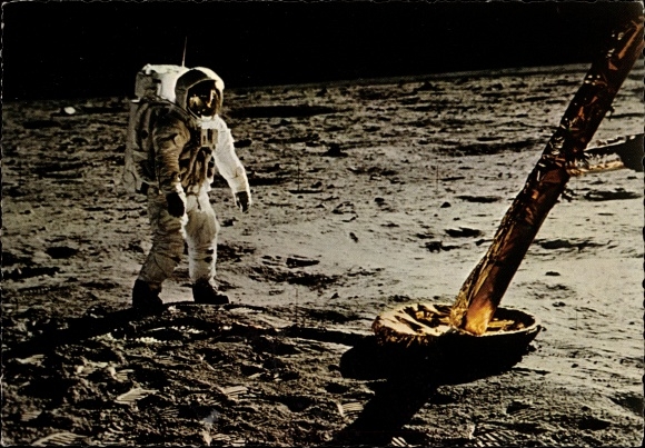Ac Moon Landing, Apollo 11, July 21, 1969, Buzz Aldrin