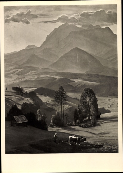 Artist PC Frank, Hans, evening in the Ennstal mountains, HDK 511, photo Hoffmann