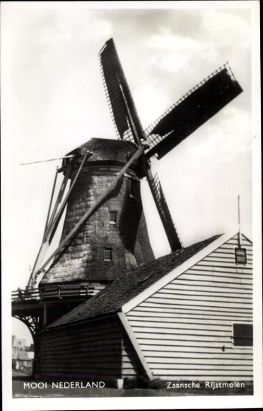 Postcard Mooi Nederland, Zaansche Rijstmolen
