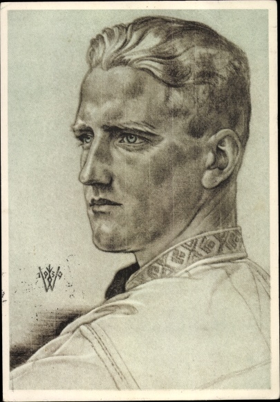 Artist PC Willrich, Wolfgang, leader of the German youth in Romania, VDA school collection 1940