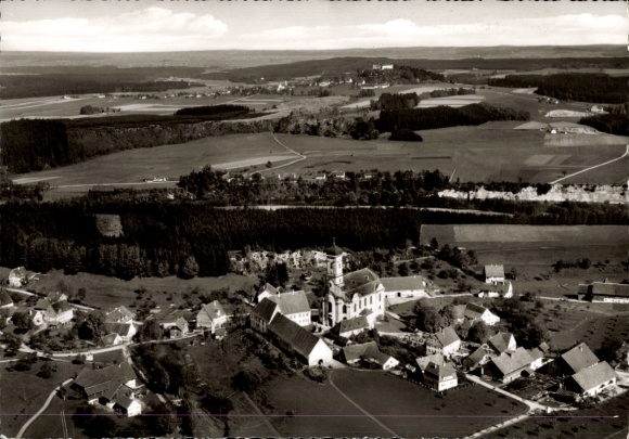 Postcard Maria Steinbach Legau in Unterallgäu Swabia, aerial photograph