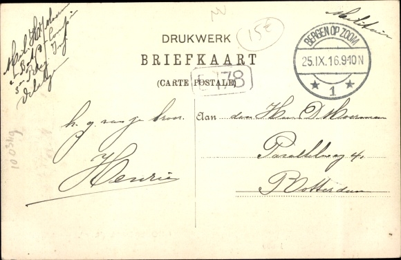Postcard Roozendaal Roosendaal Nordbrabant Niederlande, Station