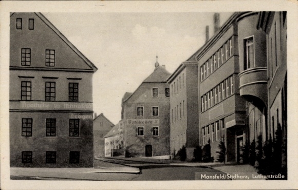 Ak Mansfeld im Harzvorland, Lutherstraße