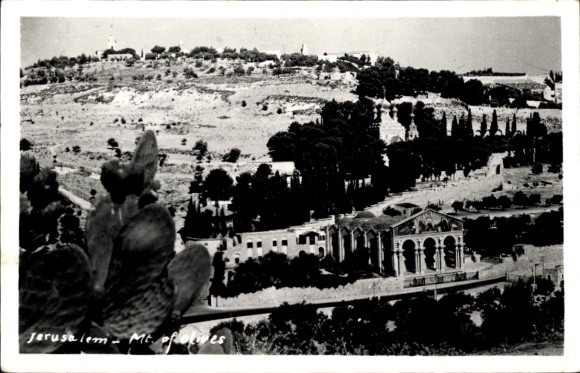 Postcard Jerusalem Israel, general view
