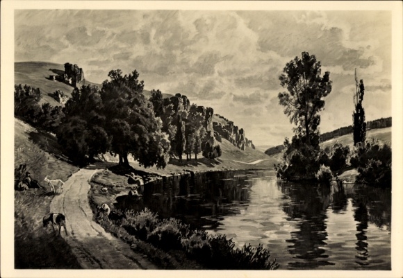 Artist Postcard Bayerlein, Fritz, From Kallmünz, Landscape View, HDK 591