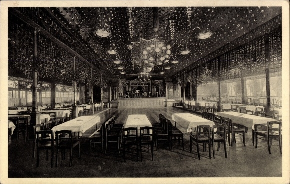 PC Zwönitz Erzgebirge, Ballhaus Feldschlößchen, called Wind, interior view, especially Uhlig