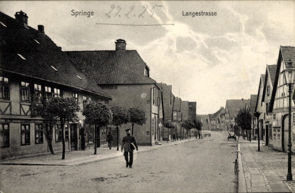 Postcard Springe am Deister, Langestrasse