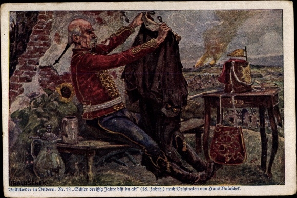 Song artist PC Baluschek, H., folk songs in pictures No. 13, you&#39;re almost 30 years old