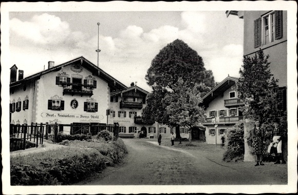 Postcard Bad Feilnbach in Upper Bavaria, Bakery Strobl