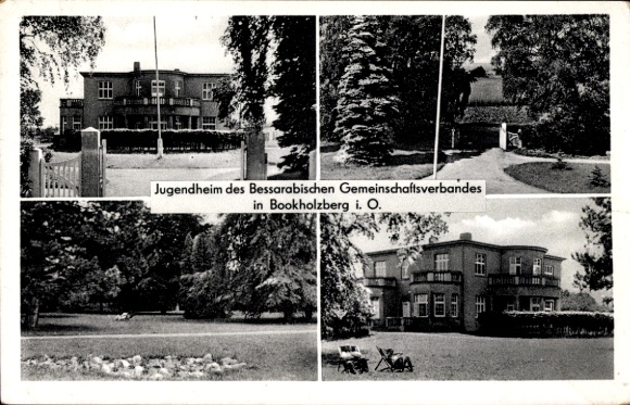Postcard Bookholzberg Ganderkesee in Lower Saxony, youth home of the Bessarabian Community Association