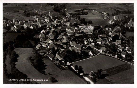 Postcard Laaber in the Upper Palatinate, aerial photograph