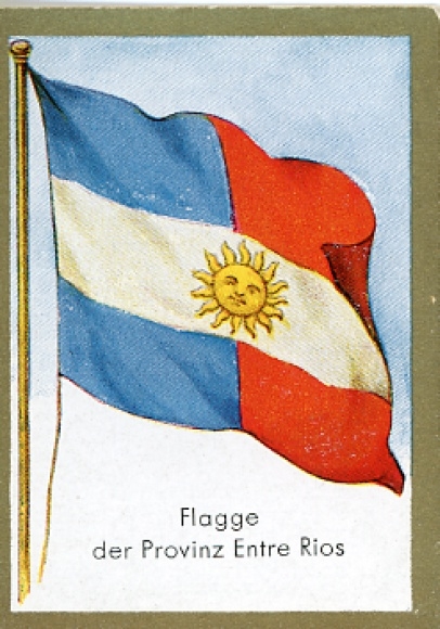 Obraz kolekcjonerski Historyczne flagi Ulmenried nr 185, flaga prowincji Entre Rios