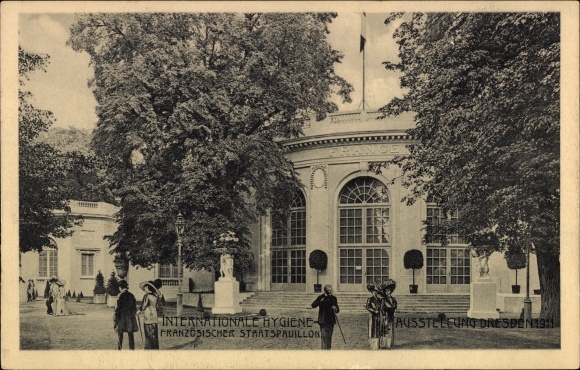 KP Drezno, Międzynarodowa Wystawa Higieny 1911, Francuski Pawilon Państwowy, goście