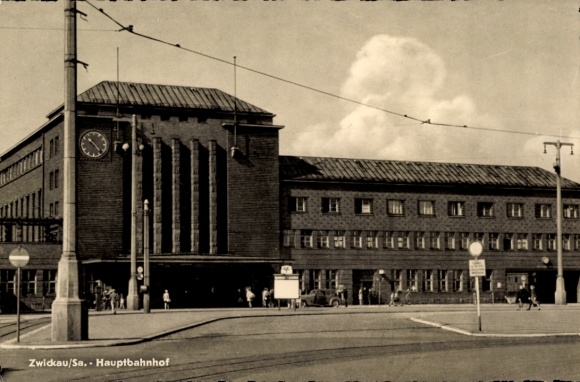 Ak Zwickau in Sachsen, Hauptbahnhof