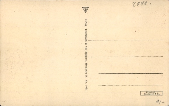 Postcard Hamburg Eimsbüttel Harvestehude, Alster section near Frauenthal