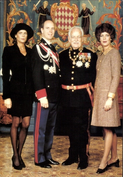 Picture Rainier III, Prince of Monaco, Prince Albert, Princesses Caroline, Stéphanie