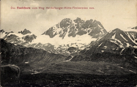 KP Vorarlberg, róg ucieczki ze ścieżki Heidelberger Hütte Fimberpass
